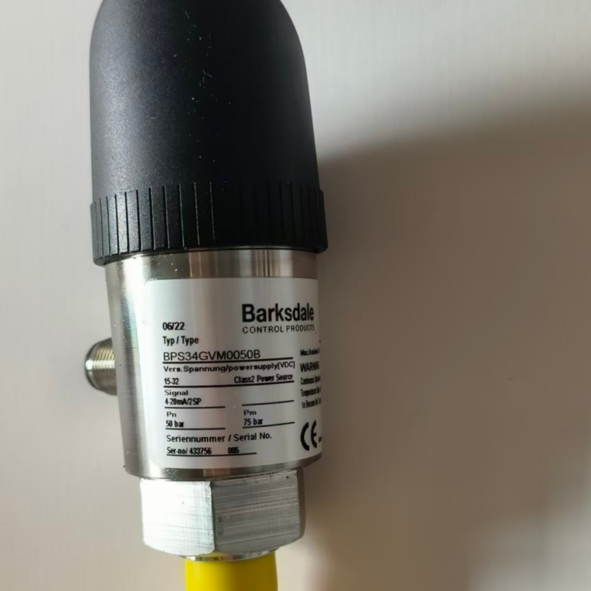 Barksdale BPS34GVM0050B BPS34 General Purpose Pressure Switch New Original 1-year Warranty Barksdale BPS34GVM0050B BPS34 General Purpose Pressure Switch New Original 1-year Warranty