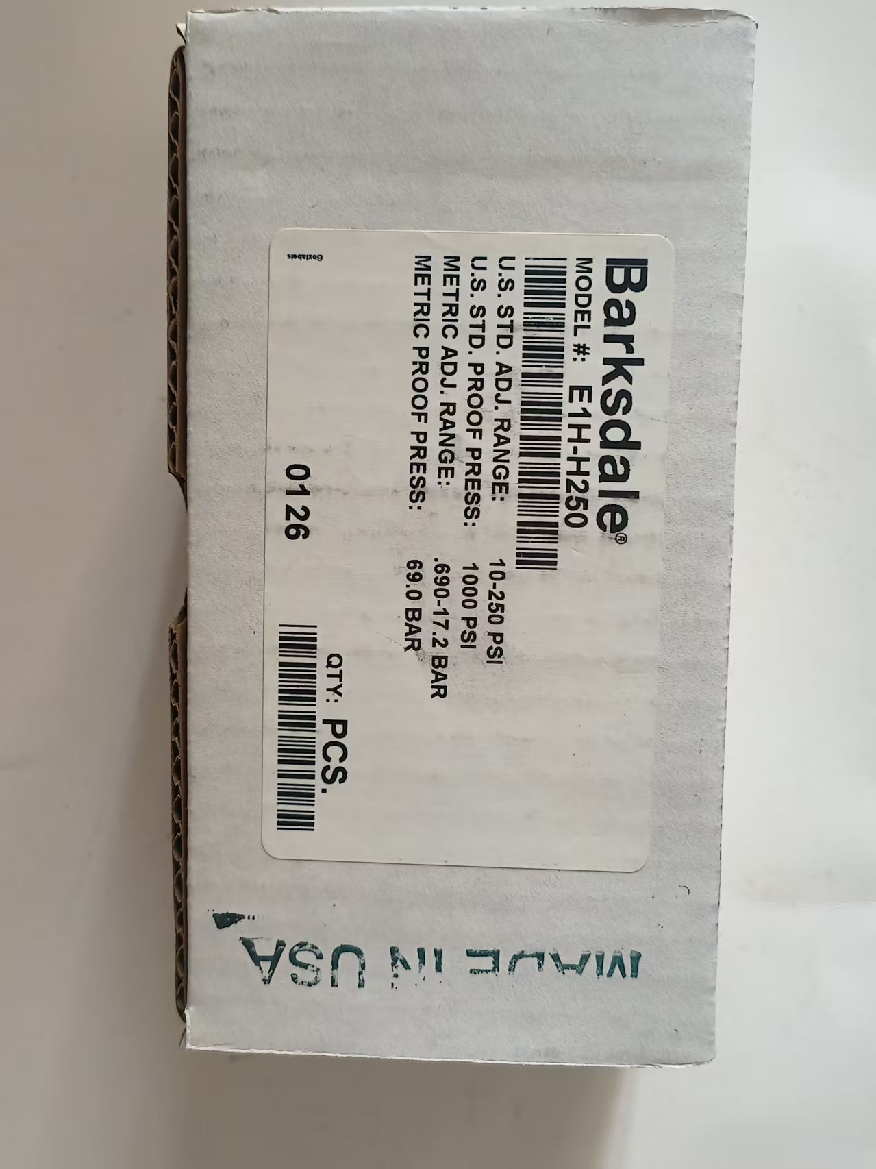 Barksdale E1H-H250 Econ-O-Trol Diaphragm Piston Pressure Switch New Original 1-year Warranty