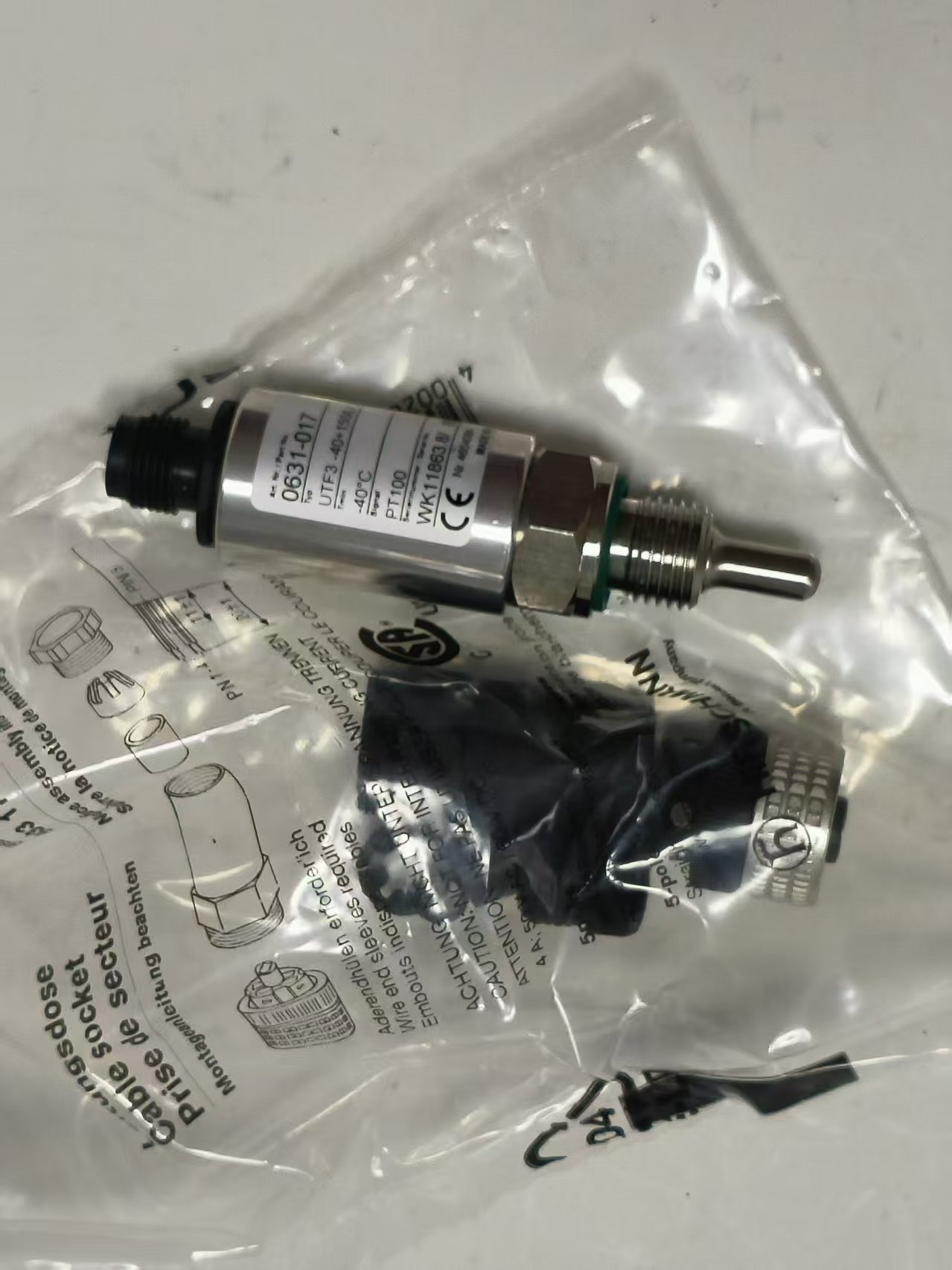 Barksdale UTF3-40+150 L=25mm 0631-017 Temperature Sensor Probe New Original 1-year Warranty