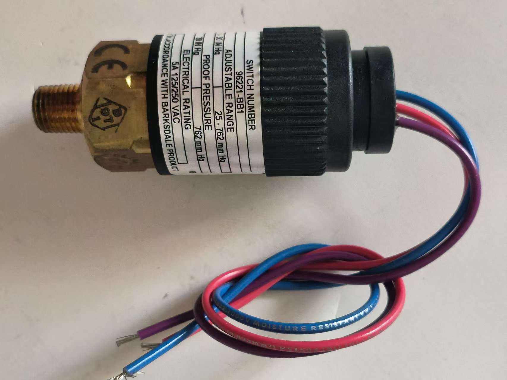 Barksdale 96221-BB1 Compact Brass Mechanical Pressure Switch New Original 1-year Warranty Barksdale 96221-BB1 Compact Brass Mechanical Pressure Switch New Original 1-year Warranty