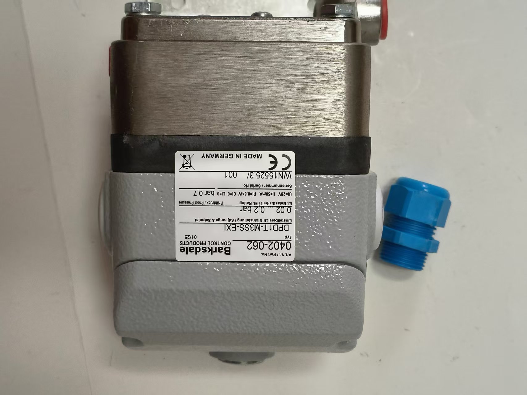 Barksdale DPD1T-M3SS-EXI 0402-062 Explosion-Proof Differential Pressure Switch New Original 1-year Warranty