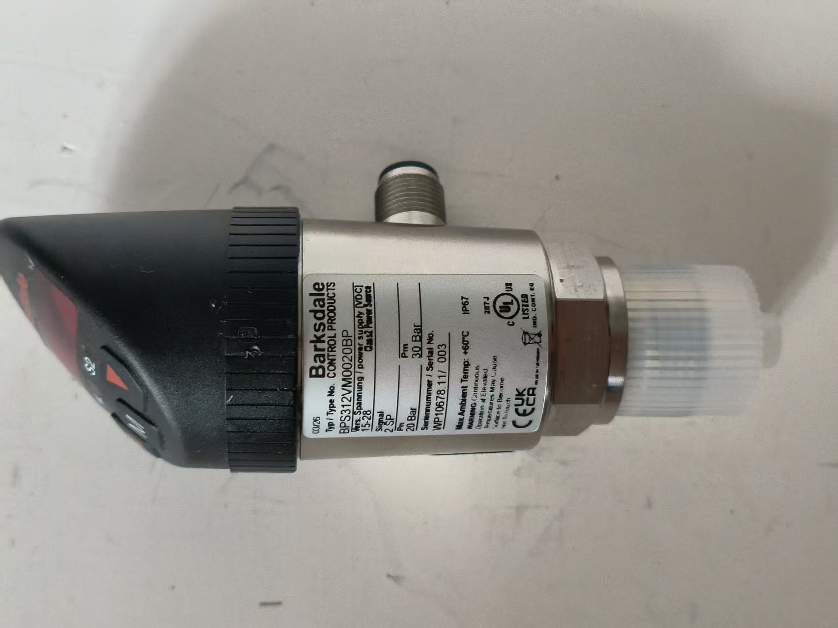 Barksdale SW2000/20b/2SP/G1/2FR 0428-030 0428-038 upgrade BPS312VM0020BP BPS Series Electronic Pressure Transmitter Barksdale SW2000/20b/2SP/G1/2FR 0428-030 0428-038 upgrade BPS312VM0020BP BPS Series Electronic Pressure Transmitter