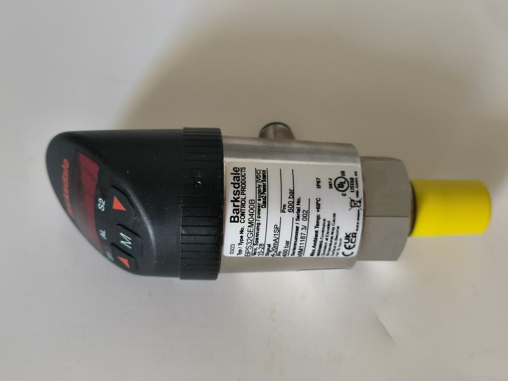 Barksdale BPS32GEM0400B High Precision Electronic Pressure Transmitter New Original 1-year Warranty