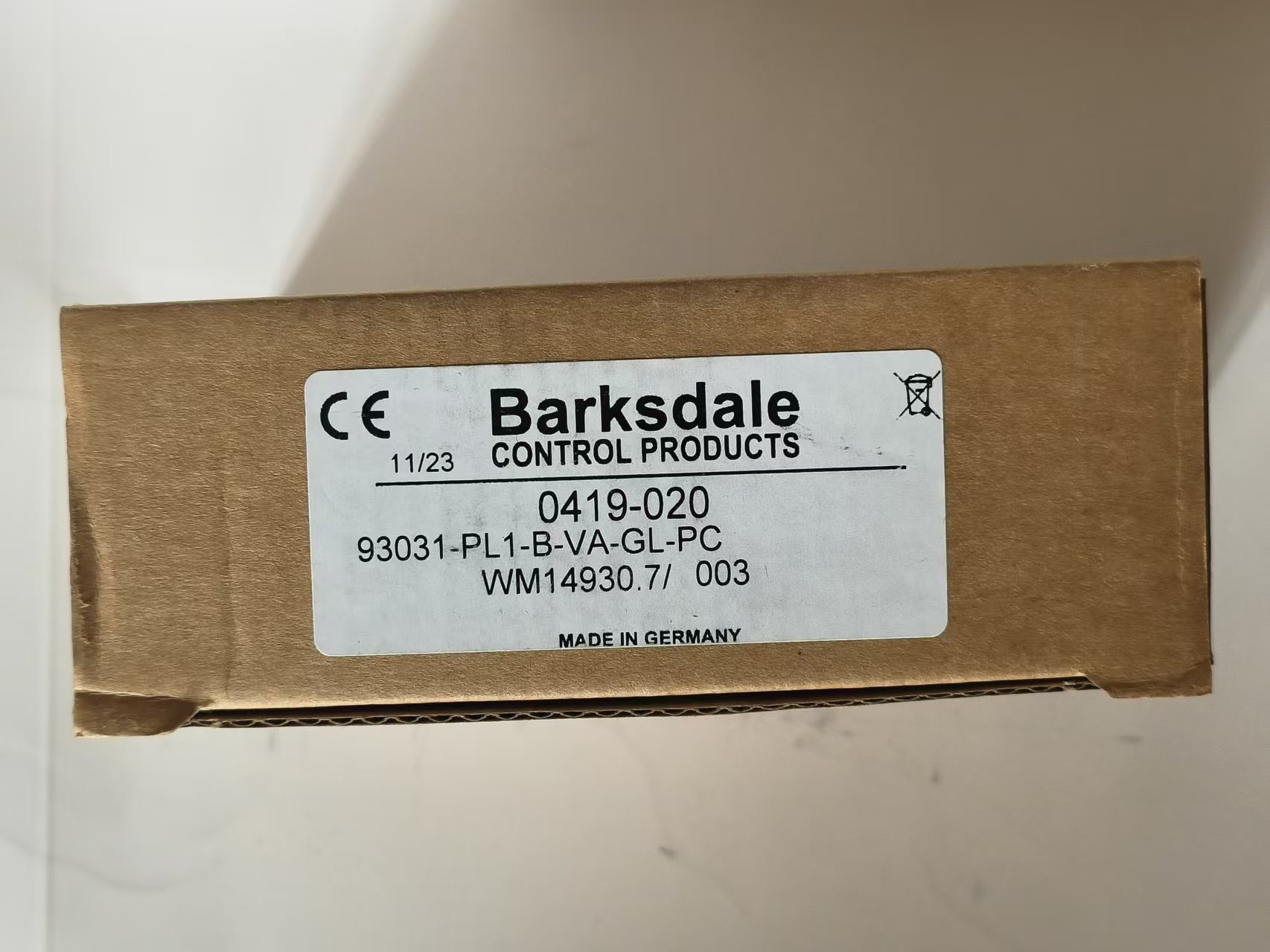 Barksdale 0419-020 93031-PL1-B-VA-GL-PC 9300 Series Piston Pressure Switch, VA-GL-PC Options New Original 1-year Warranty