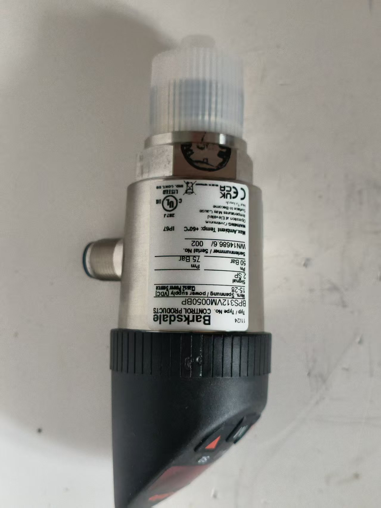 Barksdale SW2000UL/40b/2SP/G1/2FR/FF (0428-103) Obsolete Upgrade to BPS312VM0050BP Electronic Pressure Switch New Original 1-year Warranty
