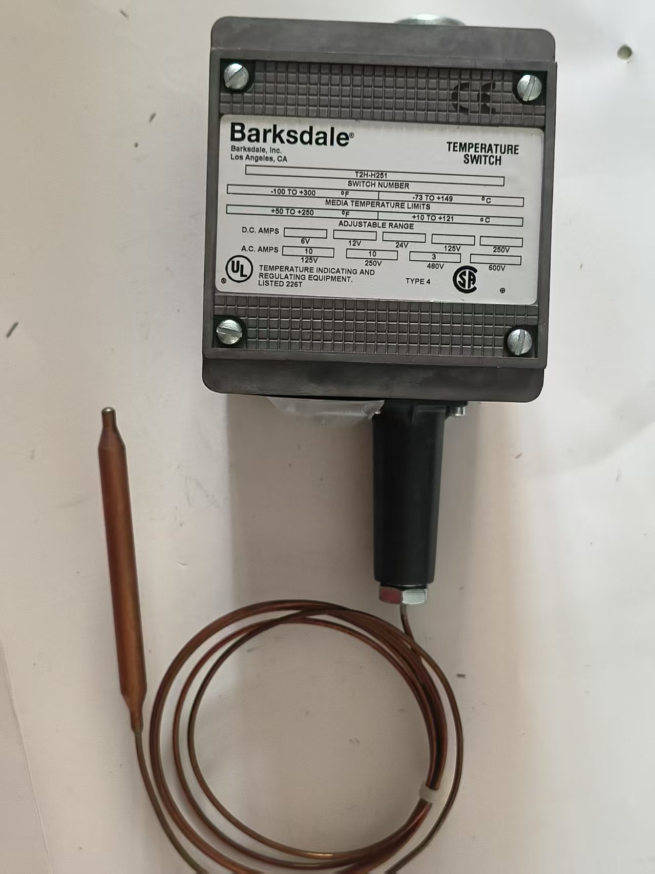 Barksdale T2H-H251 Heavy‑Duty Piston Pressure Switch, High Pressure, Industrial Grade New Original 1-year Warranty