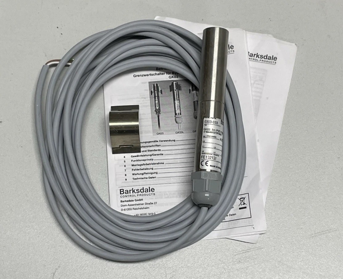 Barksdale GK03 0303-033 PVC Cable Magnetic Level Switch, Industrial Waterproof New Original 1-year Warranty Barksdale GK03 0303-033 PVC Cable Magnetic Level Switch, Industrial Waterproof New Original 1-year Warranty