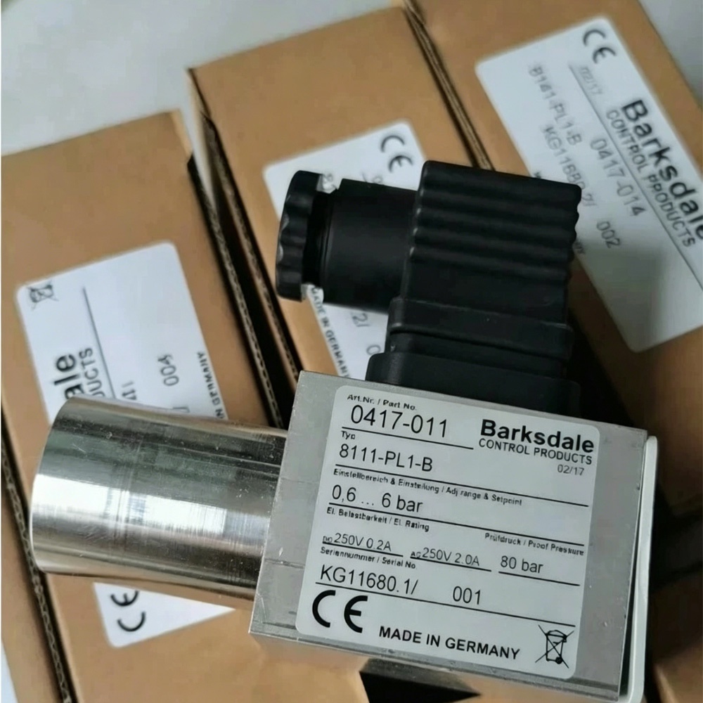 Barksdale 8111-PL1-B (0417-011) 8100 Series Mini Industrial Piston Pressure Switch New Original 1-year Warranty