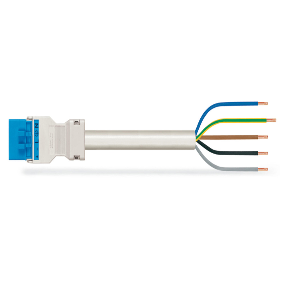 WAGO 891-8985/206-202 WINSTA MINI Connecting Cable 5-Pole 2m 1.5mm² Blue New Original 1-year Warranty