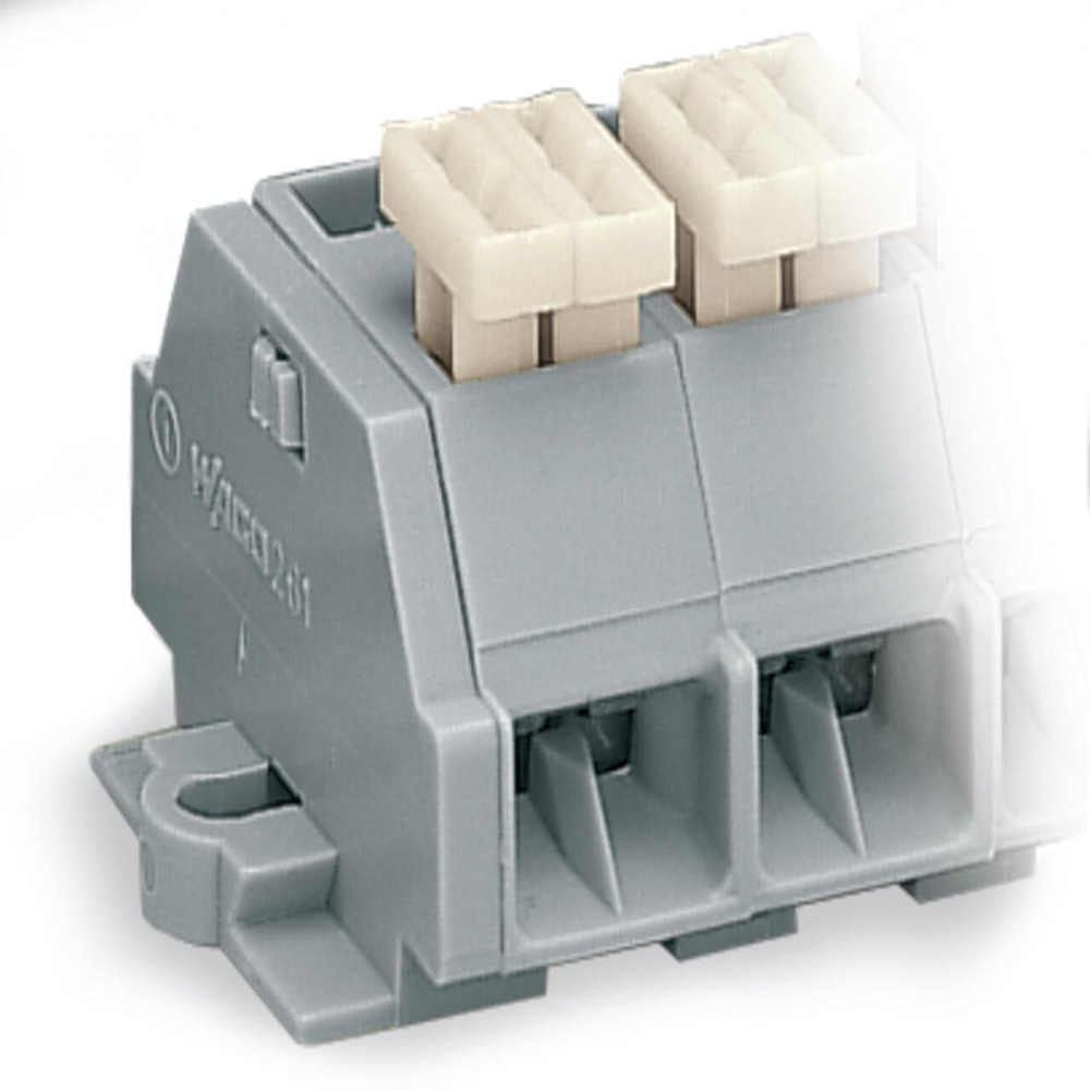 WAGO 261-212/332-000 4-Conductor Terminal Strip 12-Pole 2.5mm² Gray New Original 1-year Warranty
