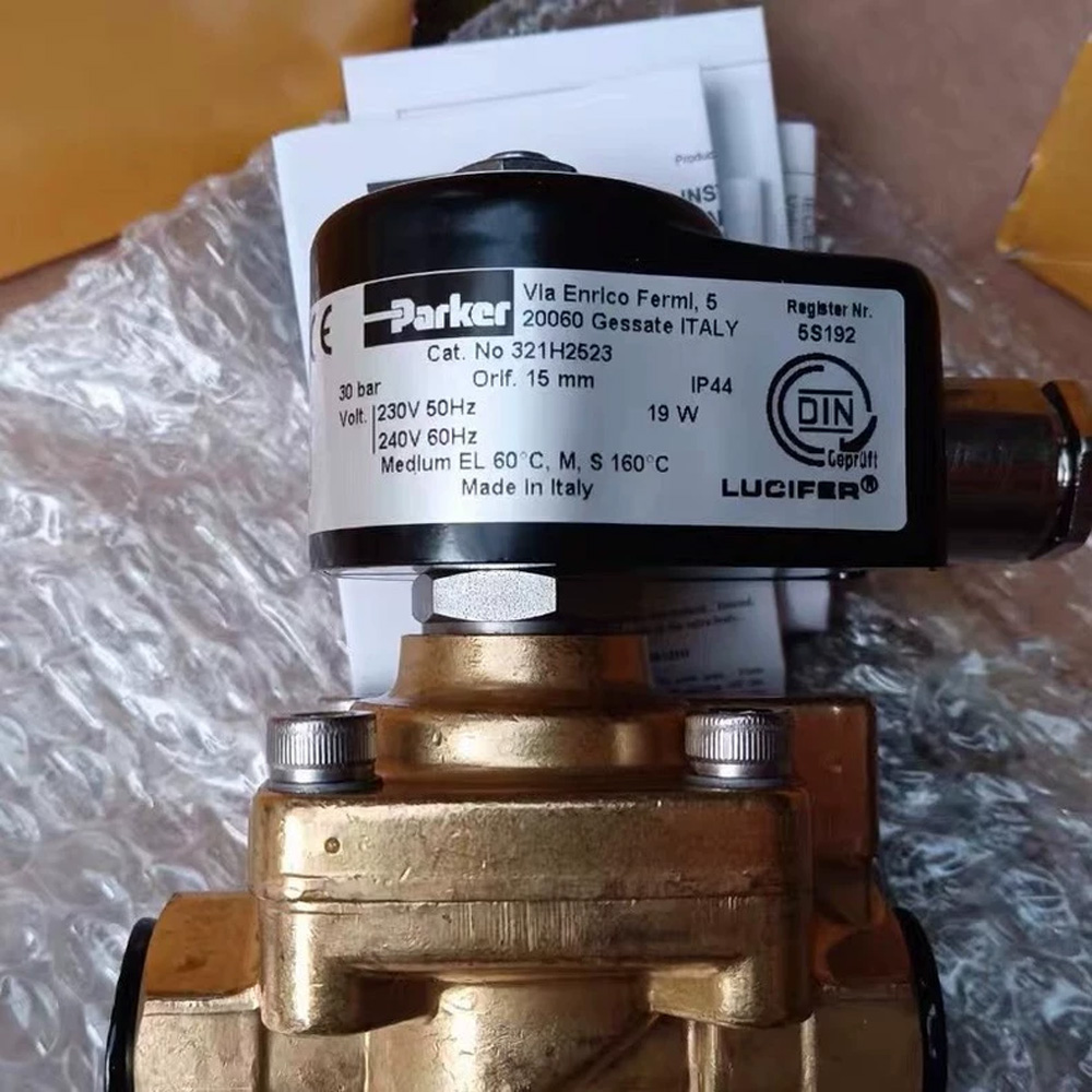 Parker 321H2523 Lucifer 2/2 Way Brass Solenoid Valve Fuel Oil Gas Burner Shut-off Valve New Original 1-year Warranty Parker 321H2523 Lucifer 2/2 Way Brass Solenoid Valve Fuel Oil Gas Burner Shut-off Valve New Original 1-year Warranty