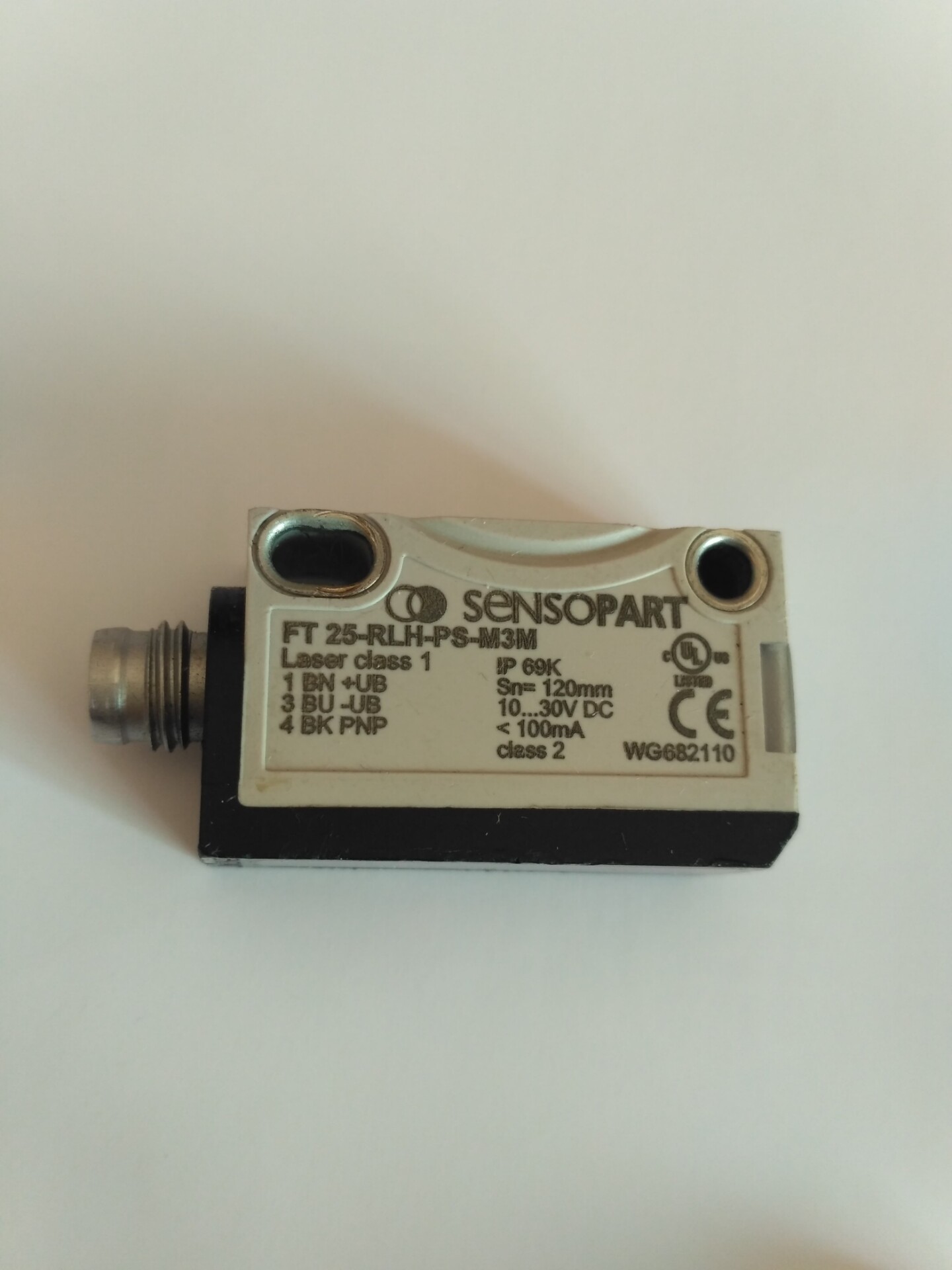 SensoPart FT25-RH-PS-M3M Mini Diffuse Photoelectric Sensor Background Suppression Red Light PNP M8 3Pin New Original 1-year Warranty