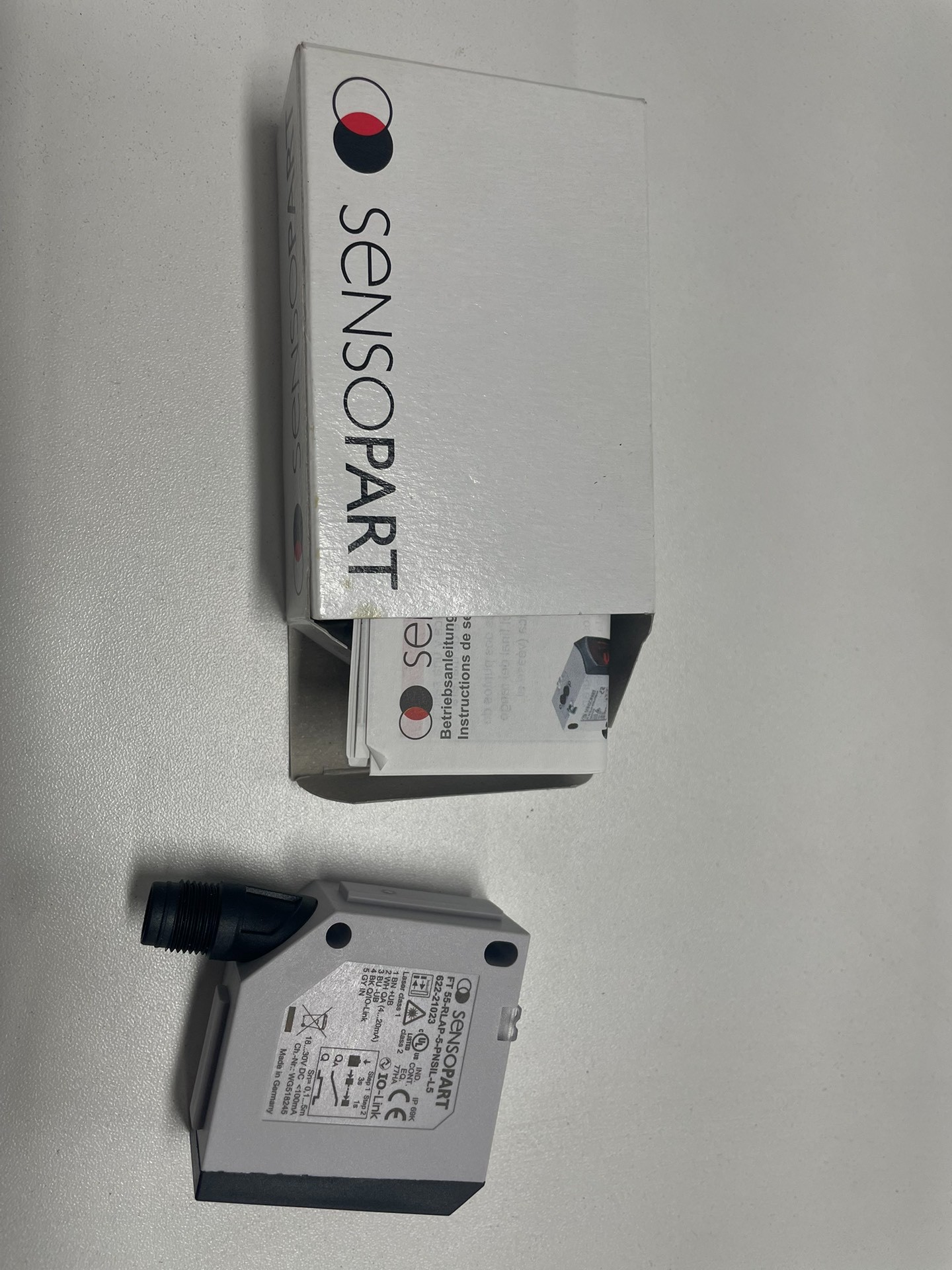 SensoPart FT 55-RLAP-5-PNSIL-L5 5m TOF Laser Distance Sensor IO-Link 4-20mA Analog M12 5Pin New Original 1-year Warranty