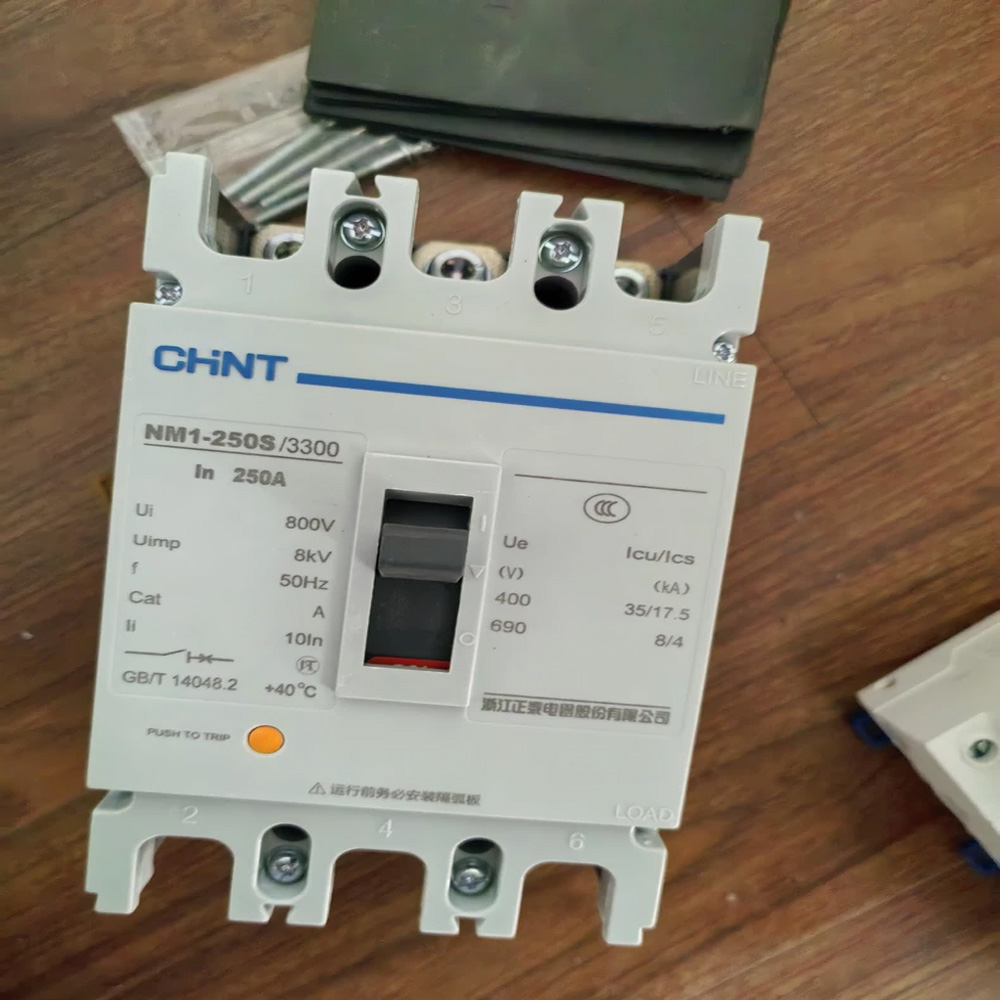 Chint NM1-250S/3300 3P MCCB 250A Frame Thermal Magnetic Moulded Case Circuit Breaker New Original 1-year Warranty