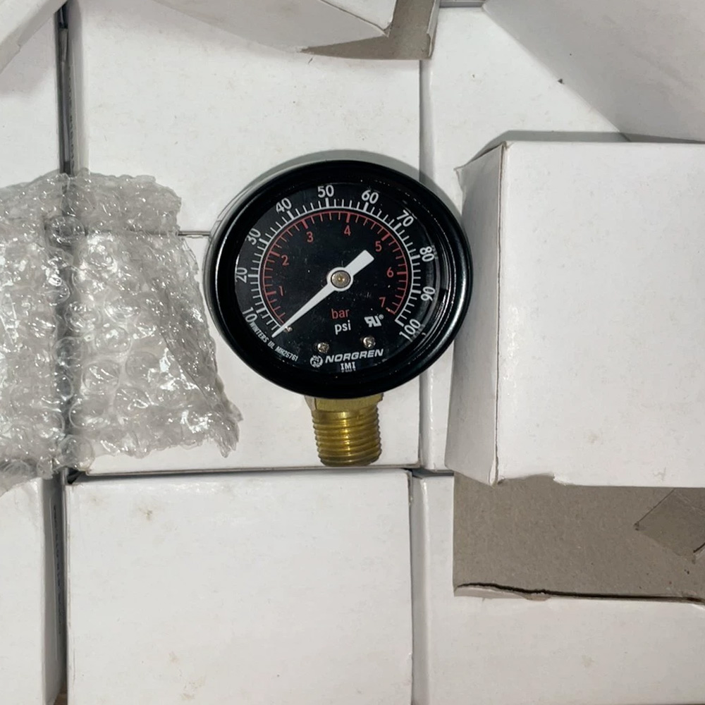 Norgren 18-013-084 40mm 0-16Bar Pneumatic Pressure Gauge Rear Mount 1/8NPT New Original 1-year Warranty Norgren 18-013-084 40mm 0-16Bar Pneumatic Pressure Gauge Rear Mount 1/8NPT New Original 1-year Warranty
