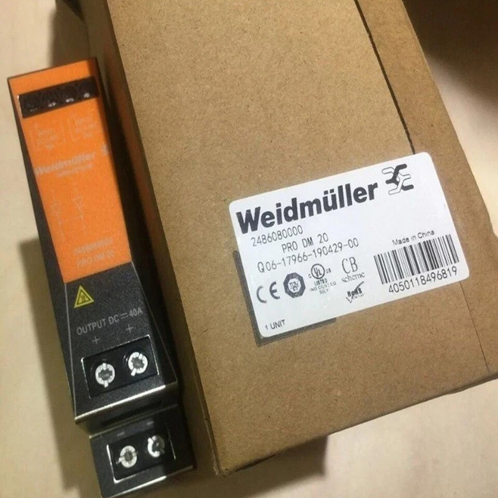 Weidmüller 2486080000 PRO DM 20 Diode Module 24V DC 40A Redundant Power Decoupling Module New Original 1-year Warranty