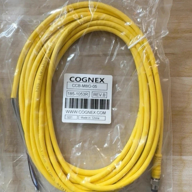 Cognex CCB-M8IO-05 5 Meter M12 8Pin I/O Extension Cable For In-Sight / DataMan Vision Devices New Original 1-year Warranty Cognex CCB-M8IO-05 5 Meter M12 8Pin I/O Extension Cable For In-Sight / DataMan Vision Devices New Original 1-year Warranty
