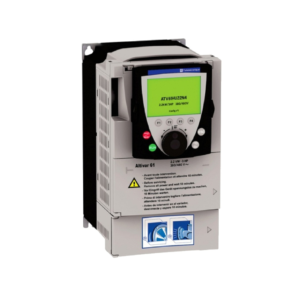 Schneider ATV61HU22N4Z Altivar61 2.2kW Variable Torque Compact VFD 3Ph 380-480V Integrated EMC LED Keypad New Original 1-year Warranty