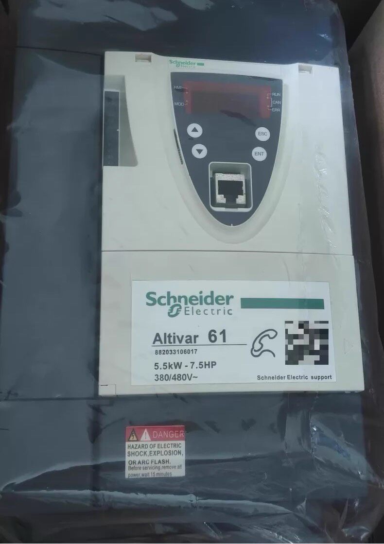 Schneider ATV61HU55N4Z Altivar61 5.5kW Variable Torque Inverter 3Ph 380-480V Built-in EMC Filter LED Panel New Original 1-year Warranty