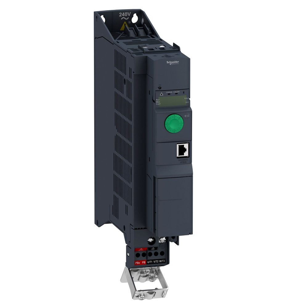 Schneider ATV320U22N4B Altivar320 2.2kW 3Ph 380-500V Compact Heavy Duty Machine Inverter C2 EMC External Brake Resistor Required STO Safety New Original 1-year Warranty