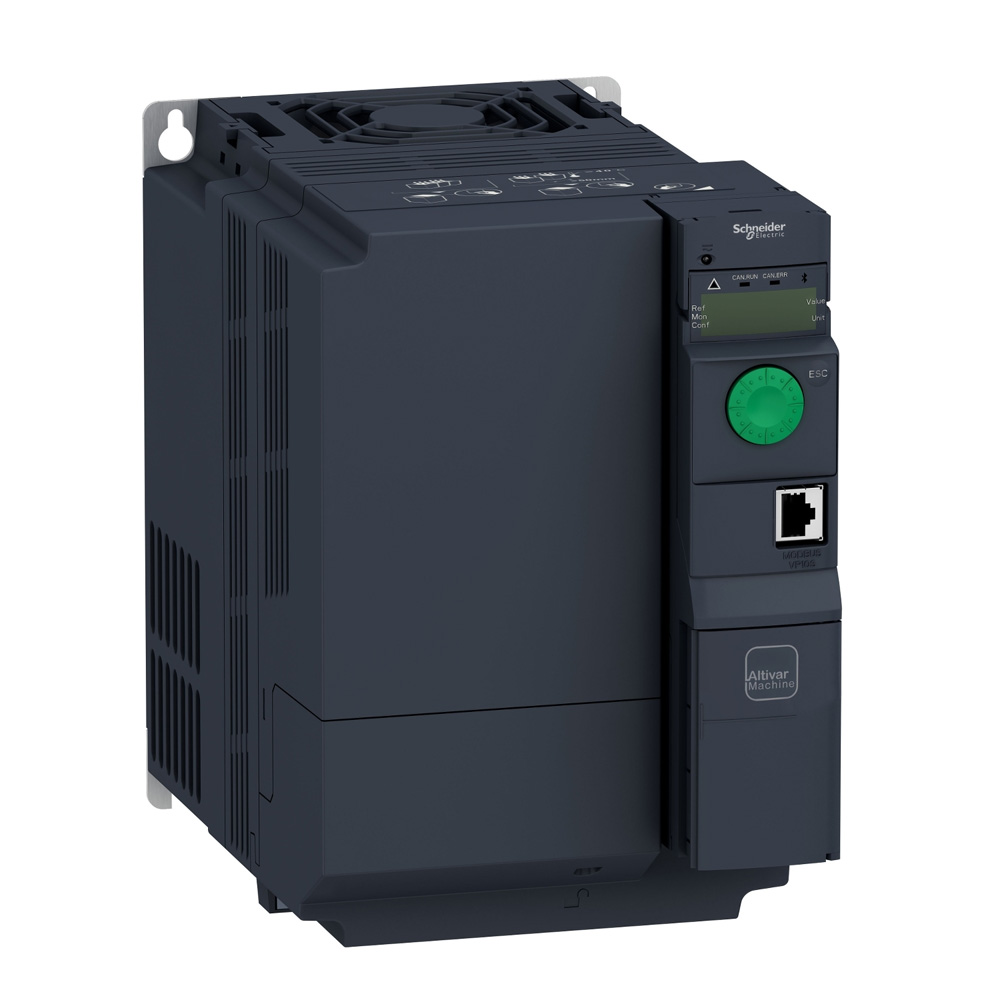 Schneider ATV320U75N4B Altivar320 7.5kW 3Ph 380-500V Top Compact Heavy Duty Machine VFD C2 EMC External Brake Resistor STO SIL3 Safety New Original 1-year Warranty