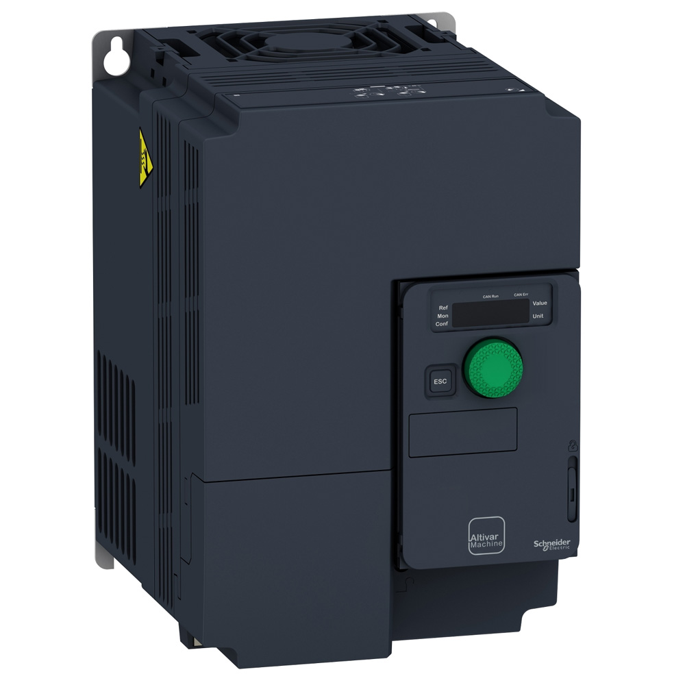 Schneider ATV320U75M3C Altivar320 7.5kW 3Ph 200-240V Compact Heavy Duty Book VFD No EMC Filter Built-in Braking Chopper STO SIL3 Safety New Original 1-year Warranty