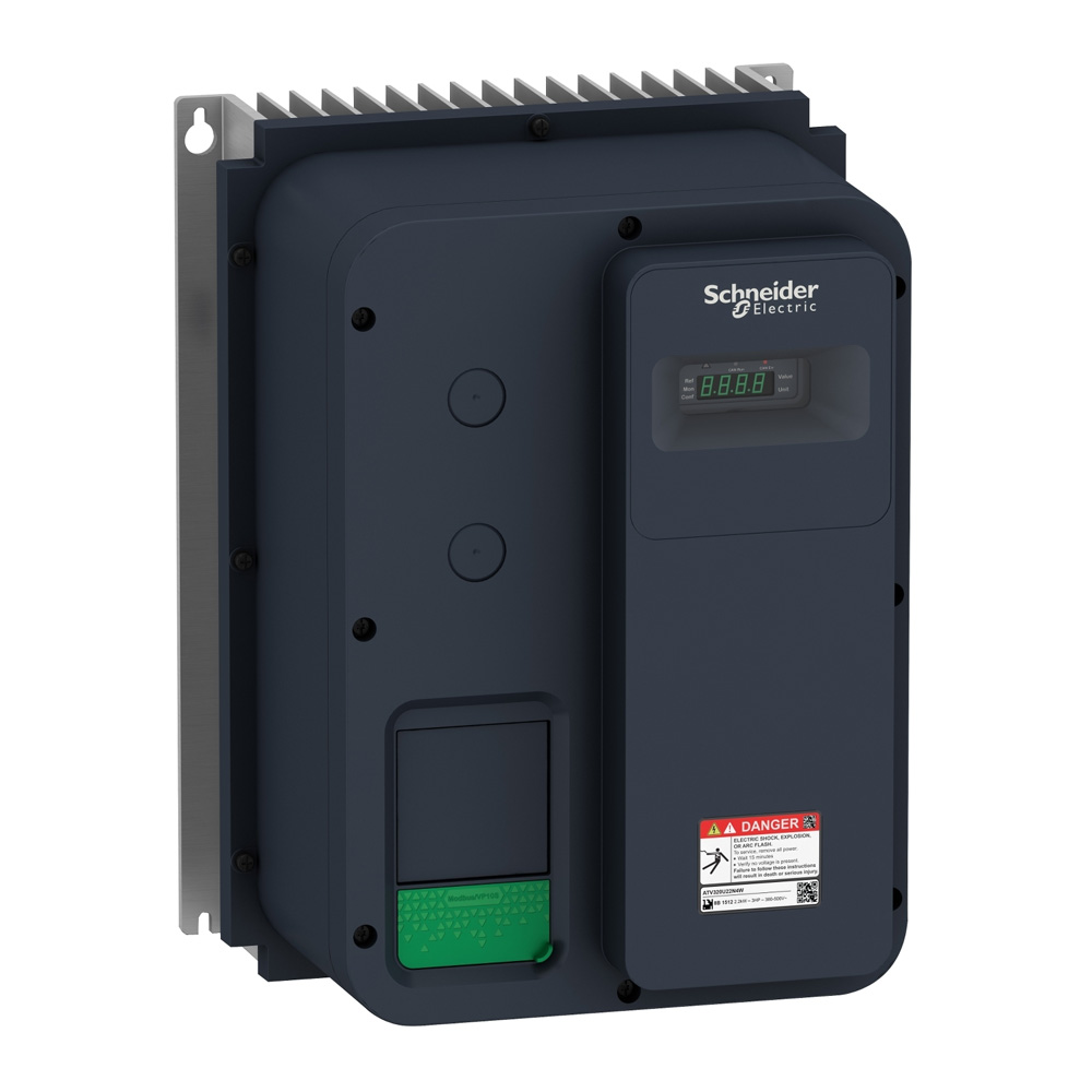 Schneider ATV320U11M2W Altivar320 1.1kW 1Ph 200-240V IP66 Washdown Inverter C2 EMC STO SIL3 Safety