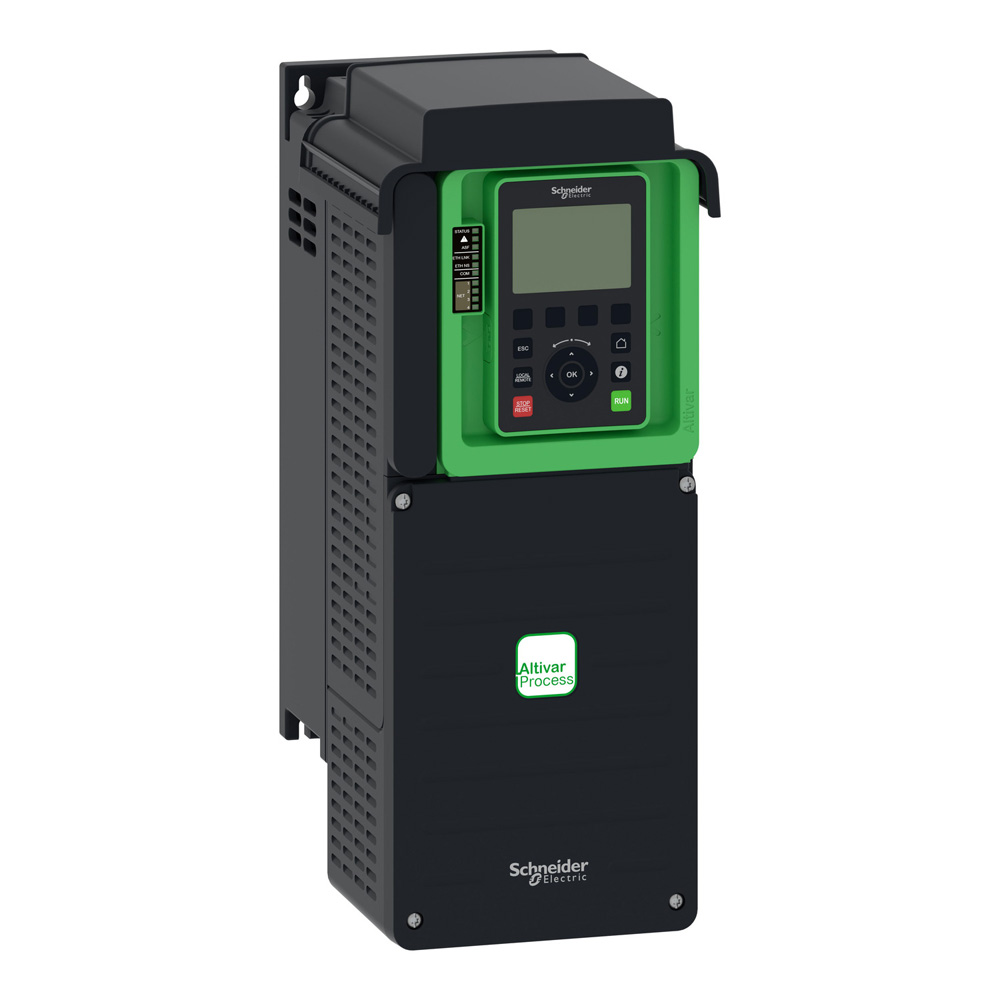 Schneider ATV630U75N4 Altivar630 75kW ND / 55kW HD 3Ph 380-480V Max U Frame Standard Utility VFD Graphic Display Onboard Ethernet C3 EMC IP21
