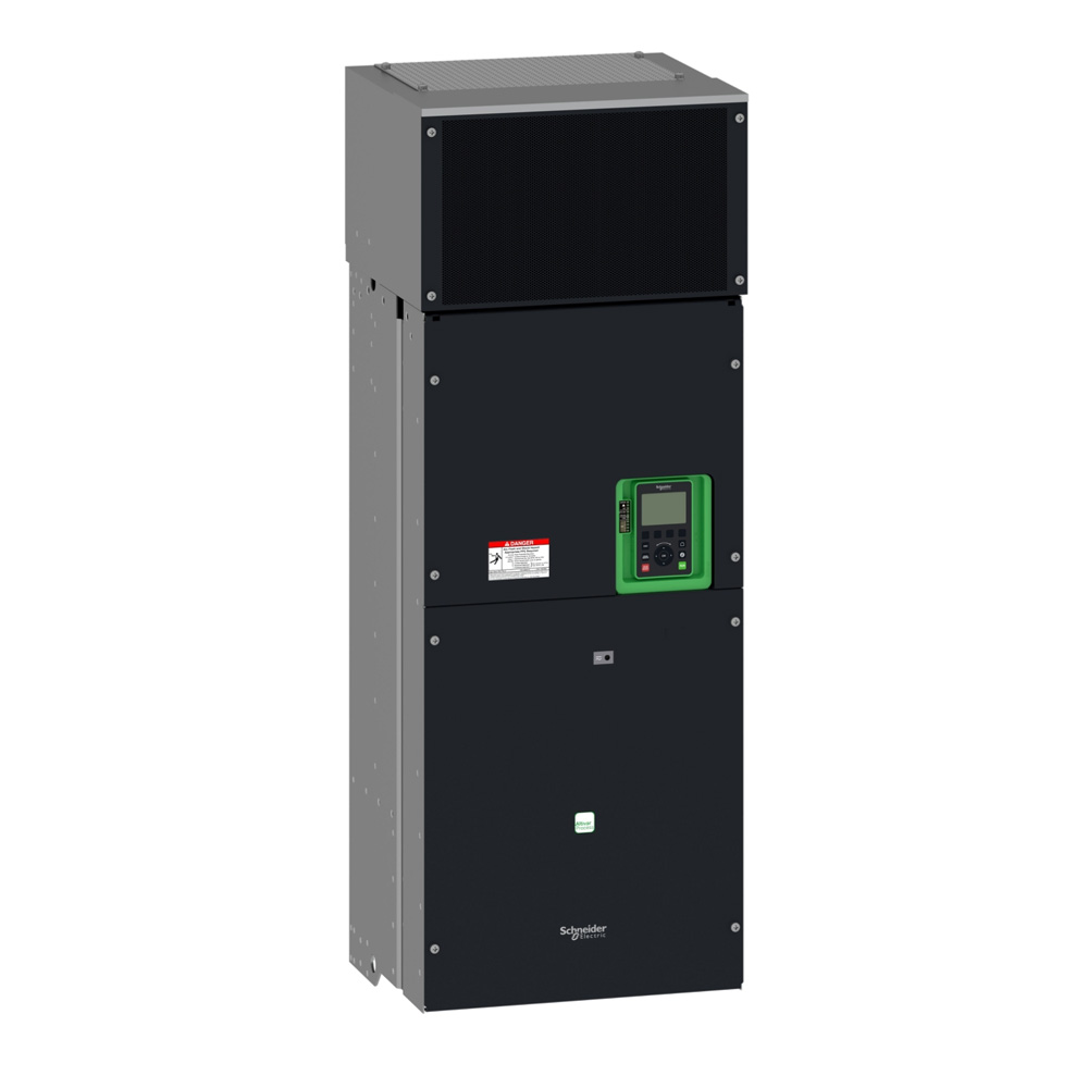 Schneider ATV630C22N4 Altivar630 220kW ND / 160kW HD 3Ph 380-480V Cabinet Mount IP00 Process VFD Built-in Graphic LCD Triple RJ45 Ethernet