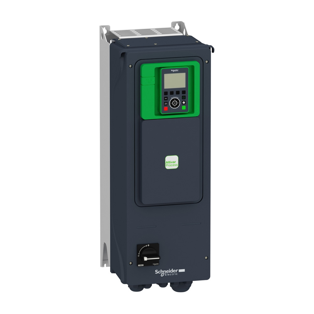 Schneider ATV650U07N4E Altivar650 0.75kW HD / 1.1kW ND 3Ph 380-480V IP55 Compact VFD Integrated Disconnect Switch Modbus TCP Ethernet Built-in EMC Graphic LCD STO SIL3