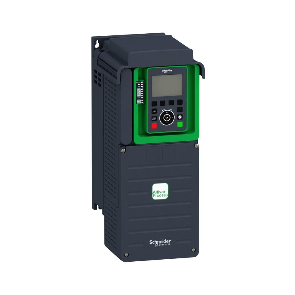 Schneider ATV930U75N4 Altivar930 7.5kW HD / 11kW ND 3Ph 380-480V IP21 Top U Frame Standard Heavy Process VFD Graphic LCD Dual RJ45 Modbus TCP Built-in Brake Unit EMC STO SIL3