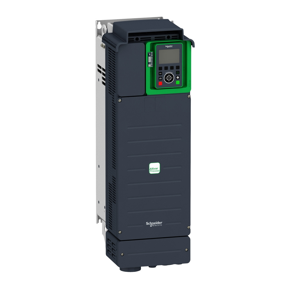 Schneider ATV930D37N4 Altivar930 45kW ND / 37kW HD 3Ph 380-480V IP21 Oversized Large D Frame Flagship Heavy Wall Mount Inverter Graphic LCD Dual RJ45 Built-in Brake Unit EMC STO SIL3