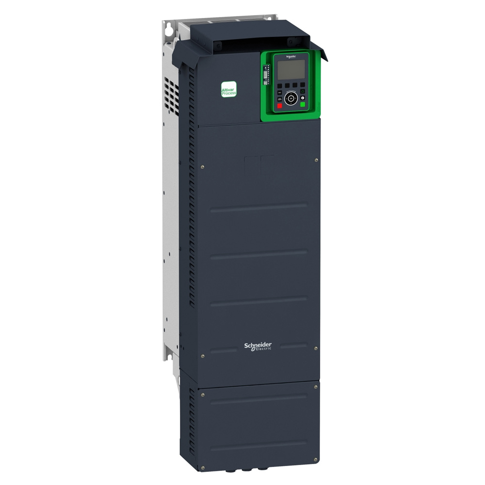 Schneider ATV930D75N4 Altivar930 90kW ND / 75kW HD 3Ph 380-480V IP21 Oversized Flagship D Frame Ultra-Heavy Wall Mount VFD Graphic LCD Dual RJ45 Built-in Brake Chopper EMC STO SIL3