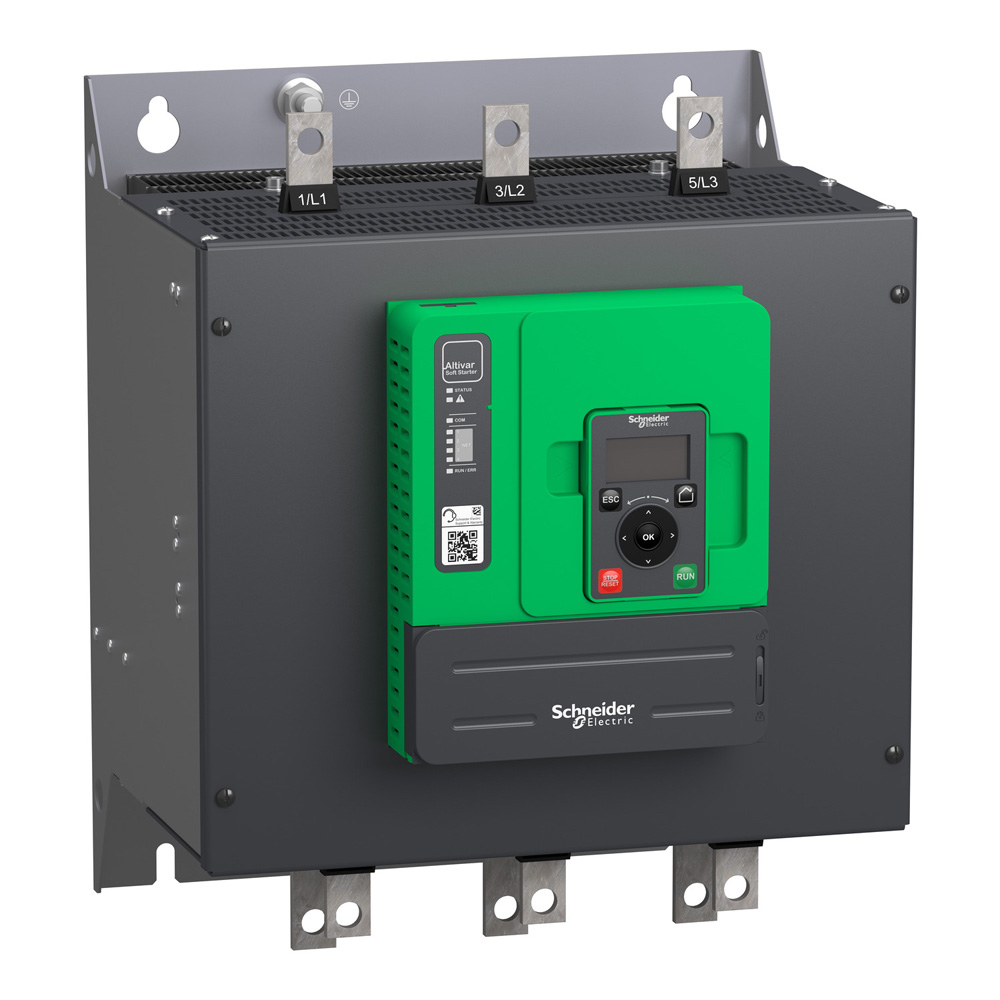 Schneider ATS480C59Y Altivar ATS480 590A Soft Starter 208-690V Built-in Bypass Modbus RTU Heavy Duty High Power Soft Starte