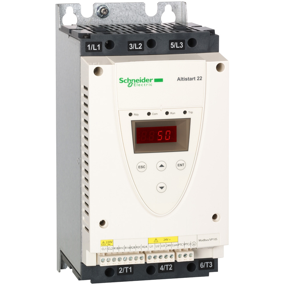Schneider ATS22D32Q Altistart 22 32A Soft Starter 230-440V Built-in Bypass Modbus RTU HVAC Water Pump Controller