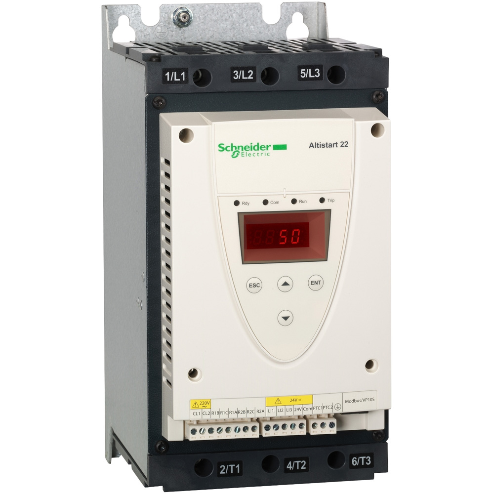 Schneider ATS22D62Q Altistart 22 62A Soft Starter 230-440V Built-in Bypass Modbus RTU Circulating Water Pump Controller