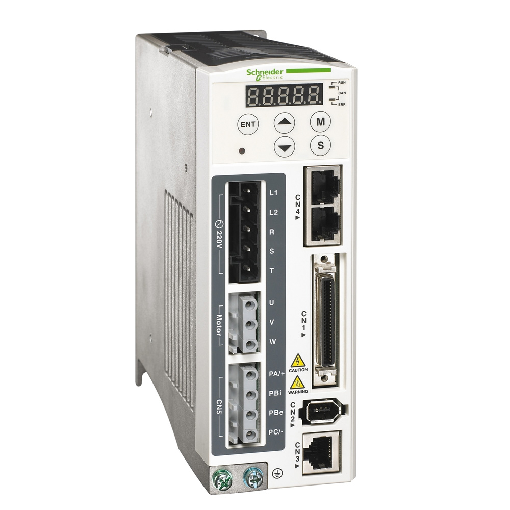 Schneider LXM23AU01M3X Lexium 23 Plus Servo Drive, 0.1kW, CANopen Communication, 220V