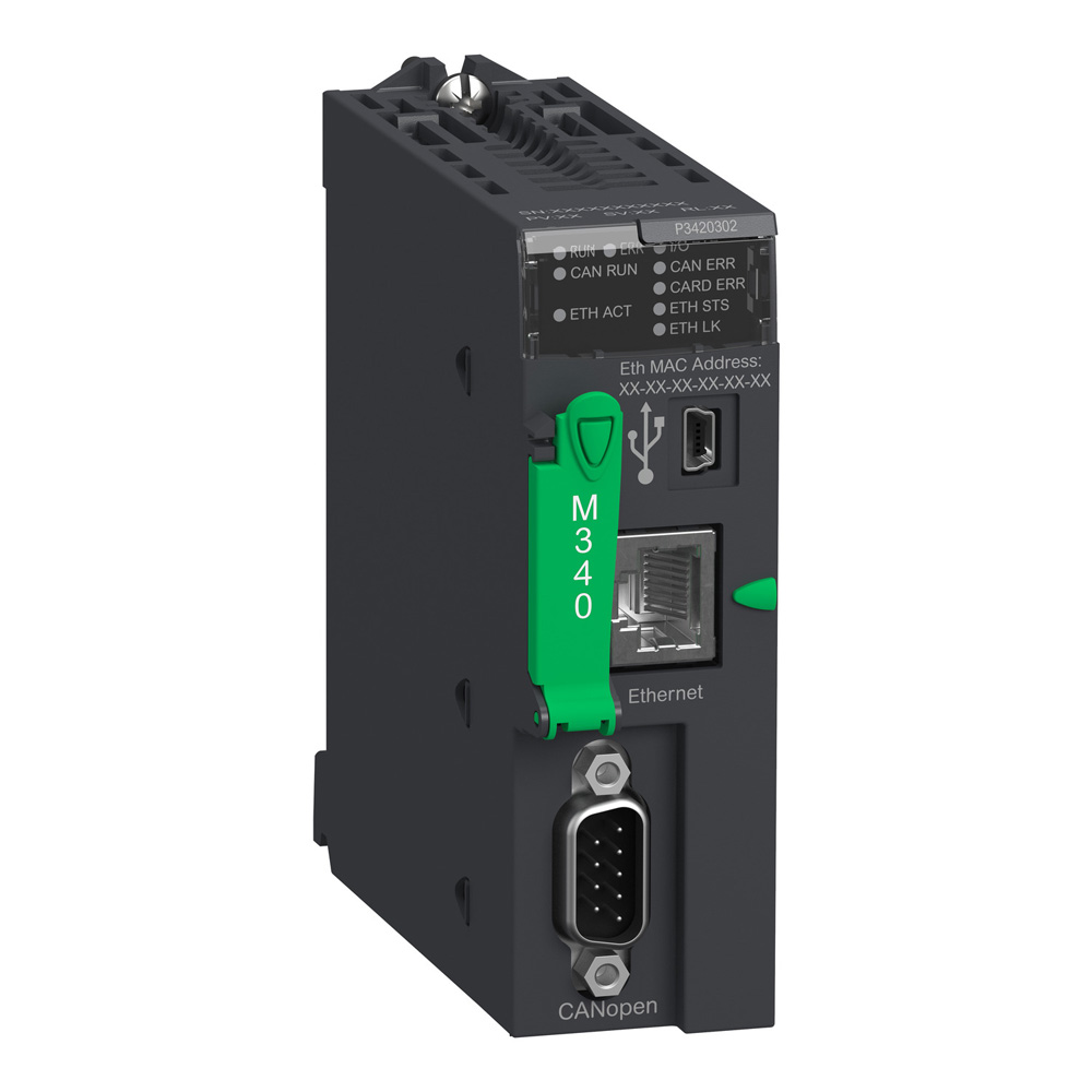 Schneider BMXP3420302 Modicon M340 PLC CPU Ethernet CANopen Master