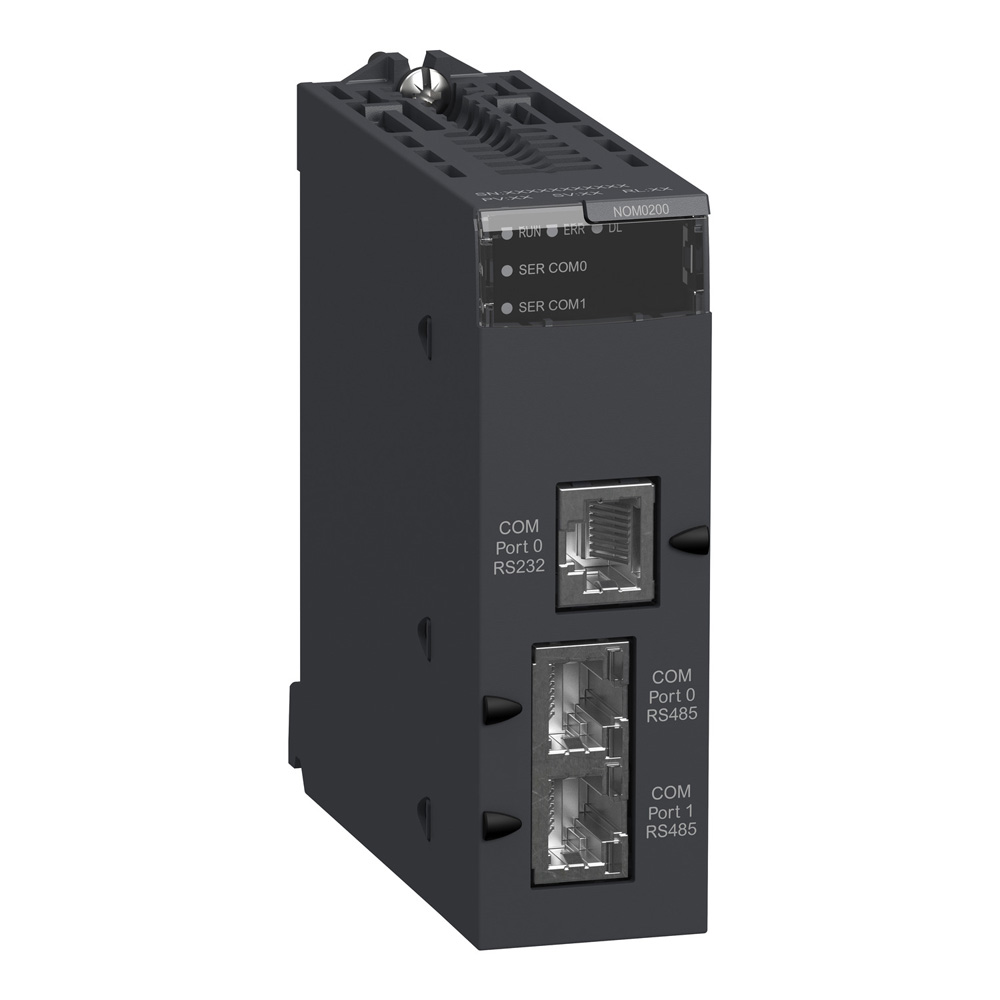Schneider BMXNOM0200 Modicon M340 Serial Communication Module 2‑Channel RS232/RS485 Schneider BMXNOM0200 Modicon M340 Serial Communication Module 2‑Channel RS232/RS485
