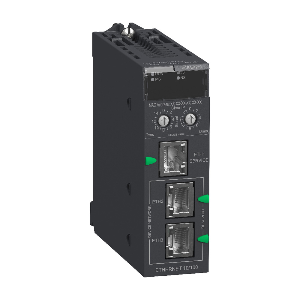 Schneider BMECRA31210 Modicon X80 EtherNet/IP RIO Drop Adapter For M580 Schneider BMECRA31210 Modicon X80 EtherNet/IP RIO Drop Adapter For M580