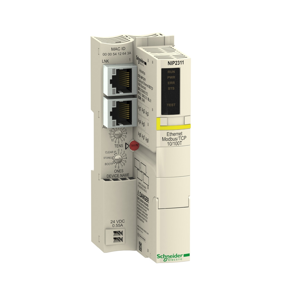 Schneider STBNIP2311 Advantys STB Dual‑Port Modbus TCP Ethernet Interface Module Schneider STBNIP2311 Advantys STB Dual‑Port Modbus TCP Ethernet Interface Module