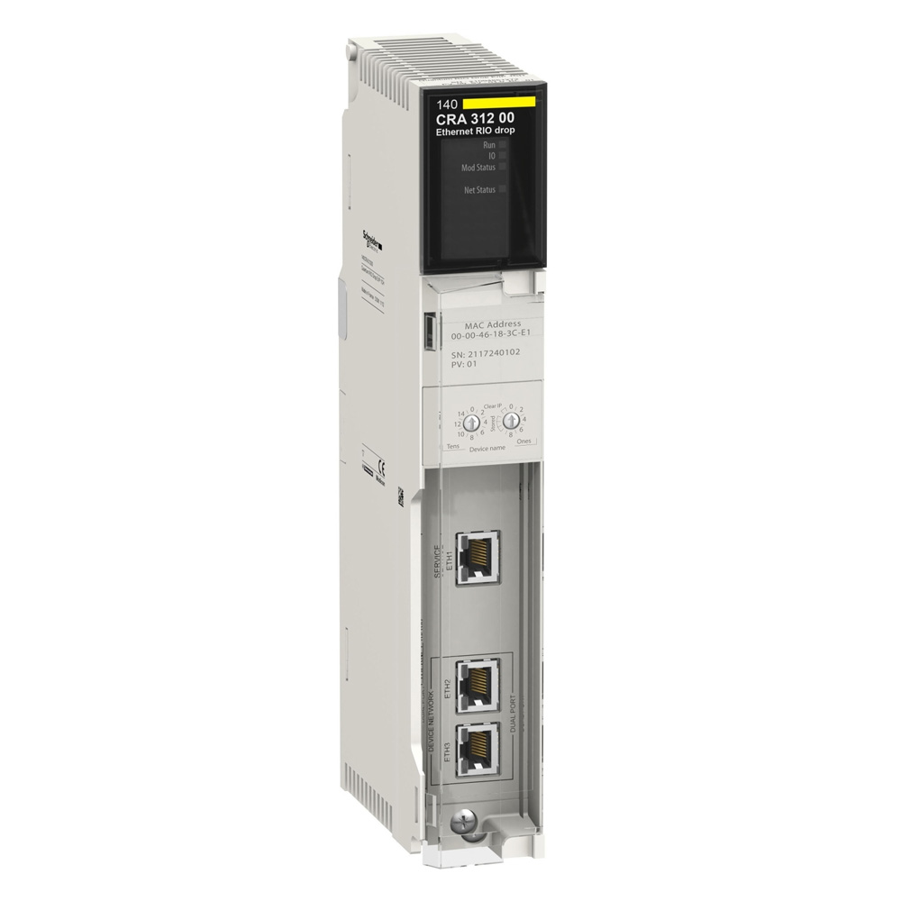 Schneider 140CRA31200 Modicon Quantum EtherNet/IP RIO Drop Adapter Module Schneider 140CRA31200 Modicon Quantum EtherNet/IP RIO Drop Adapter Module