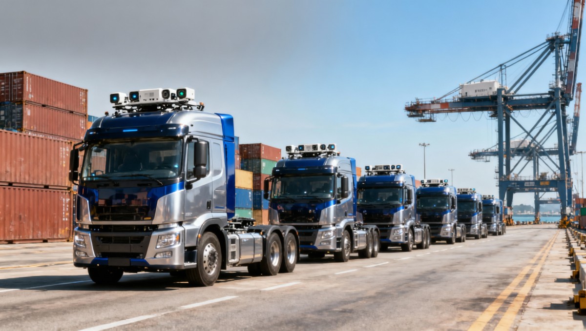 Hong Kong Kwai Tsing Terminal Deploys Chinese Autonomous Trucks