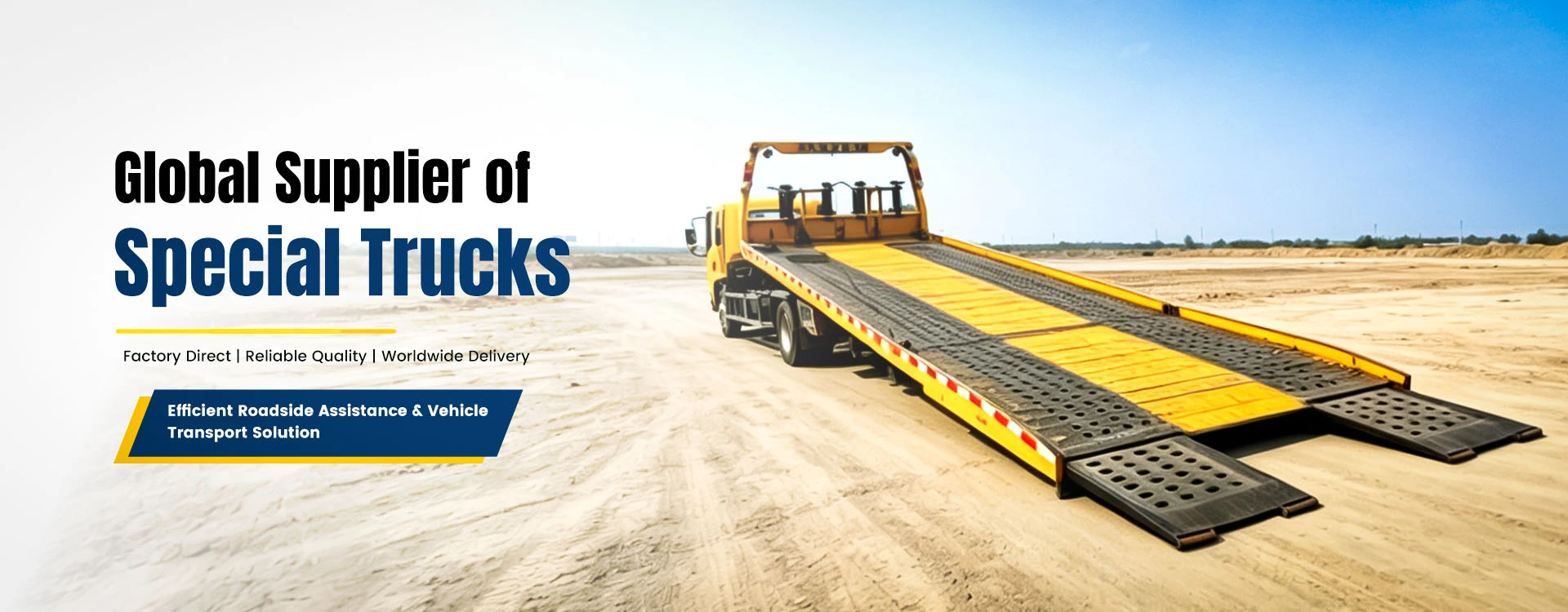 Flatbed recovery vehicle
