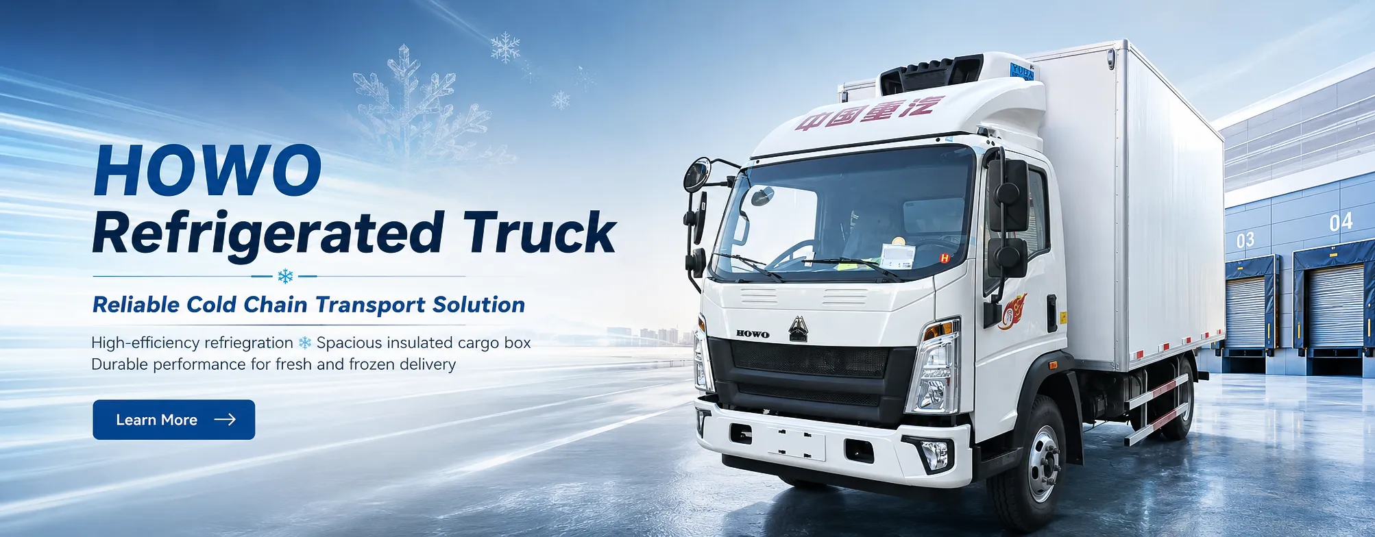 Howo refrigerated truck