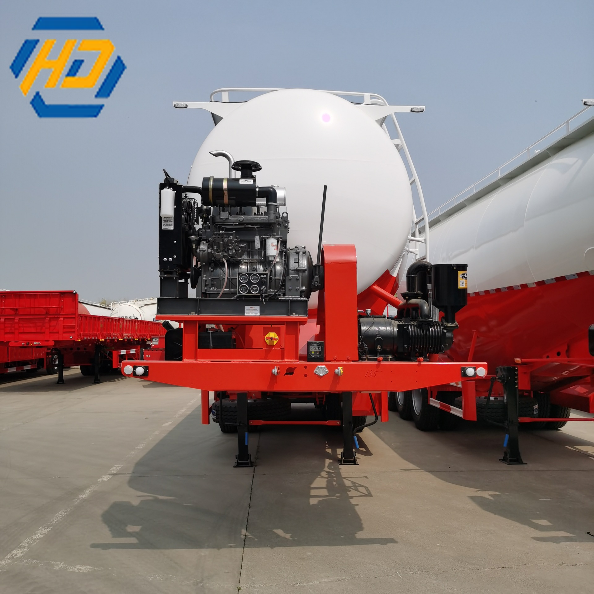 3 Axle Bulk Cement Tanker Trailer