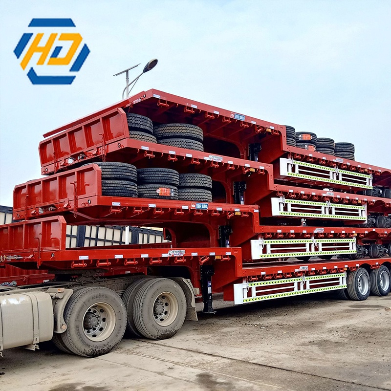 70 Ton 4 Axle Flatbed Trailer