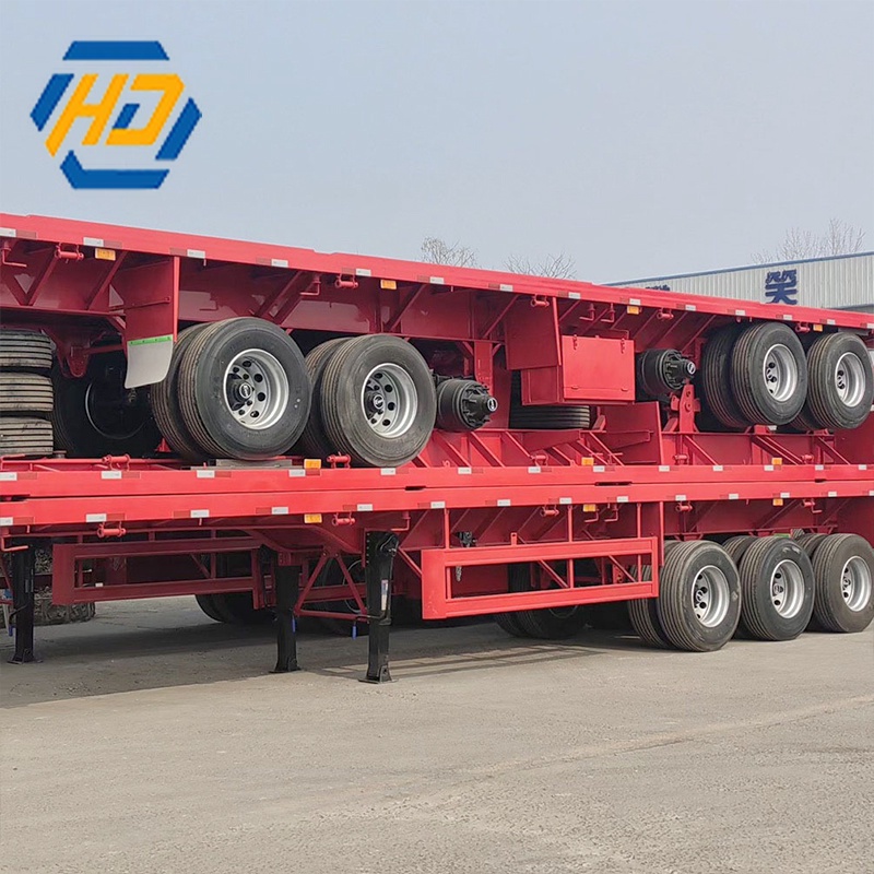 70 Ton 4 Axle Flatbed Trailer
