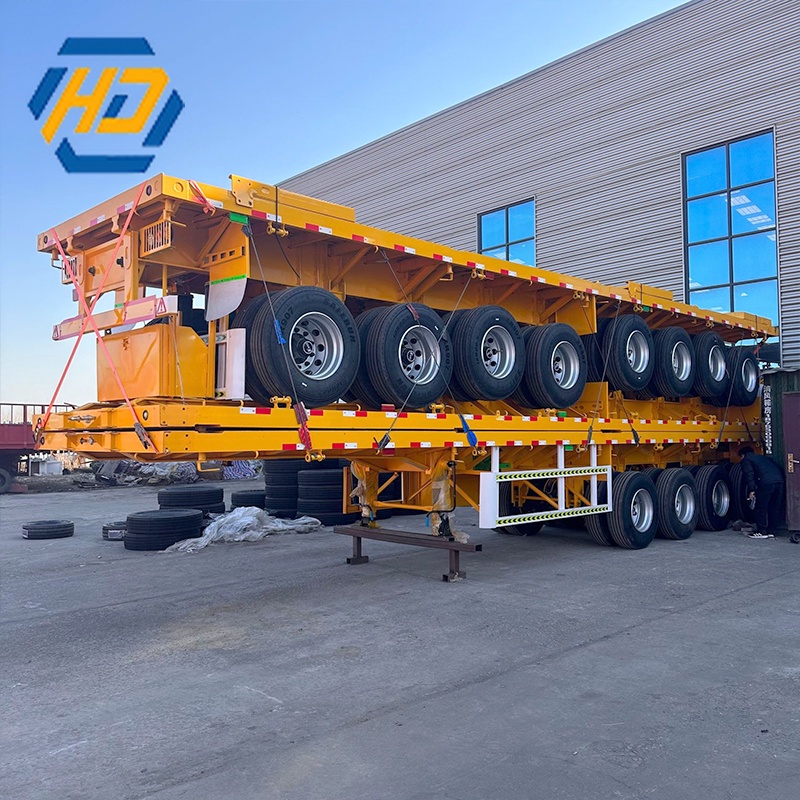 70 Ton 4 Axle Flatbed Trailer