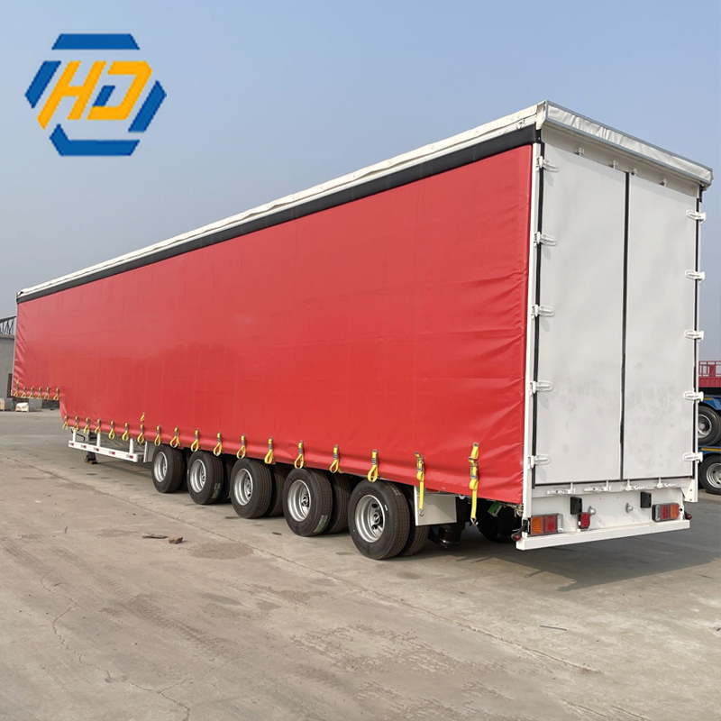 3 Axle Side Curtain Semi Trailer